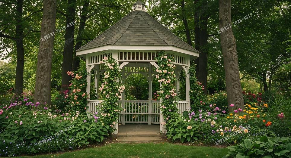 地中海風(fēng)格涼亭落地方案 