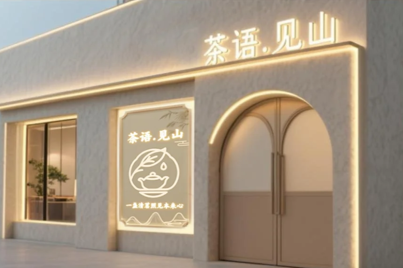 茶葉店門頭沒(méi)茶韻還易壞？2招破解設(shè)計(jì)落地難題