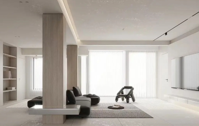 客廳有柱子別愁！實用裝修方案，顏值與實用雙在線